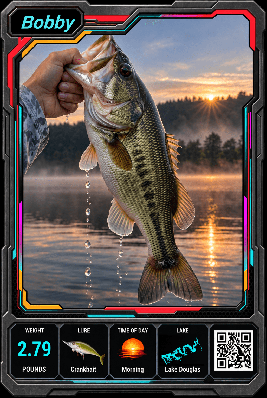Bobby — Douglas Lake bass card