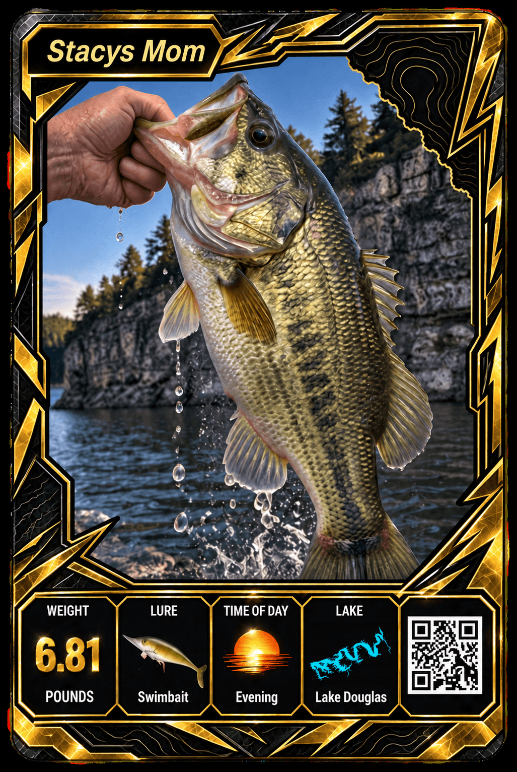 Stacy’s Mom — Douglas Lake bass card