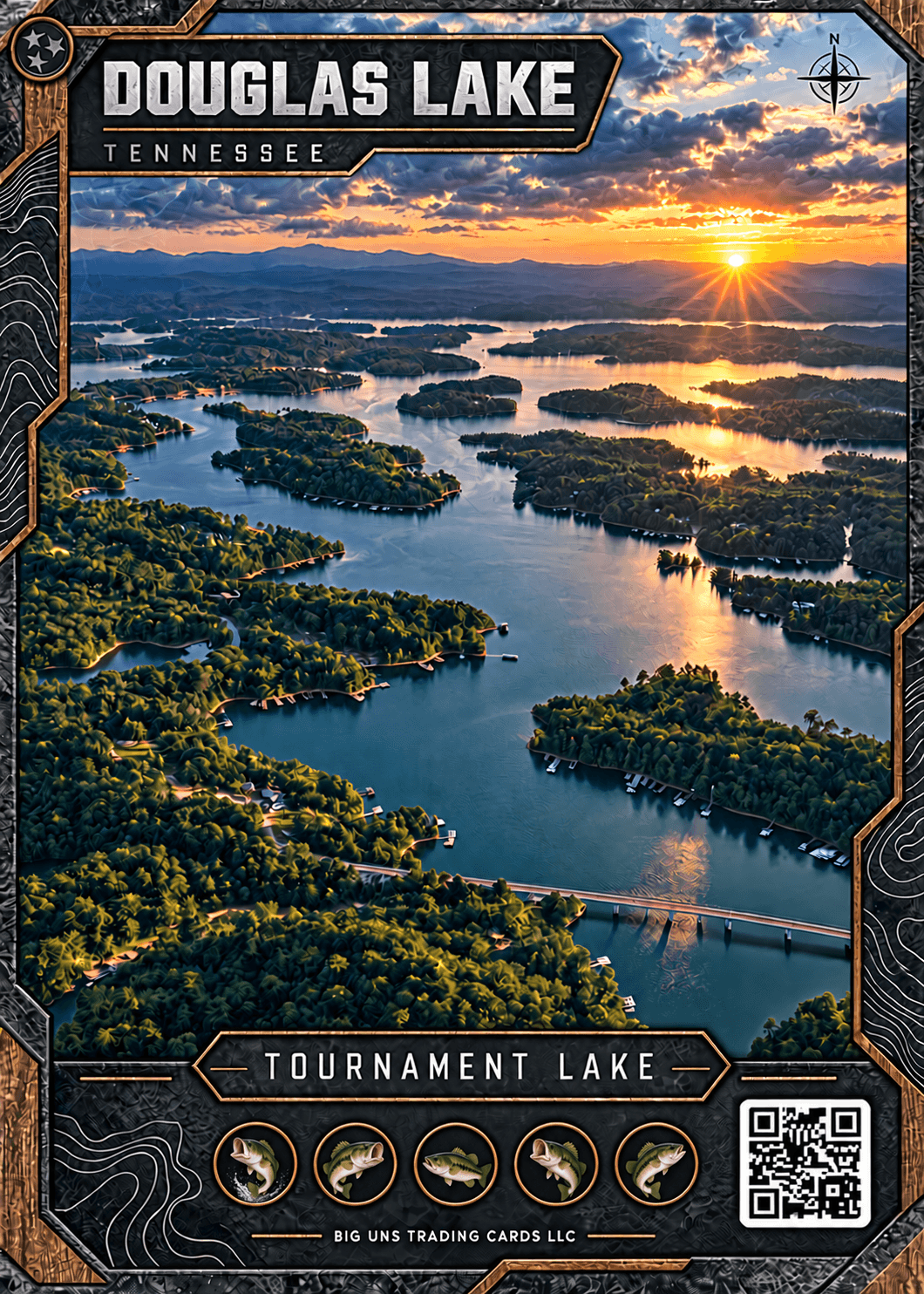 Douglas Lake, Tennessee tournament lake card